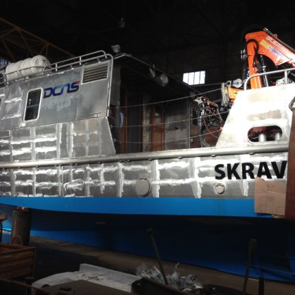 Le bateau dans nos ateliers avant livraison